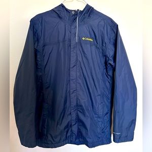 Columbia Omni Tech Watertight Rain Jacket Fall/Winter  Waterproof Sz YL 18-20